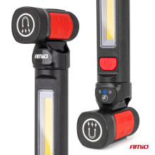 Pakabinamas LED COB žibintas apžiūrai 10W 4400mAh 1000lm AMIO-04505 Pakabinamas LED COB žibintas apžiūrai 10W 4400mAh 1000lm AMIO-04505
