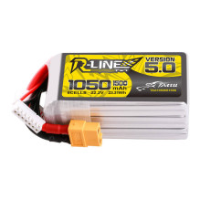 Tattu R-Line 5.0 1050mAh 22.2V 6S 150C XT60 kištuko akumuliatorius