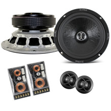 „Xcelsus Audio ULTRA XU6.2Ci“ – atskiri garsiakalbiai, vidutinių dažnių garsiakalbio skersmuo 165 mm, RMS galia 120 vatų
