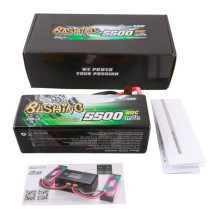 „Gens Ace G-Tech 5500mAh 4S1P 14.8V 60C“ kieto korpuso RC automobilio lipo akumuliatorius
