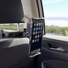 RETURNED ITEM Wozinsky adjustable headrest holder for tablet or phone black (WTHBK3)