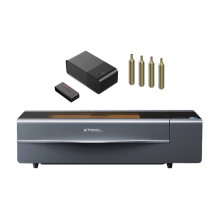 2 viename xTool P2S lazerinio graviravimo staklės (pilkos spalvos)