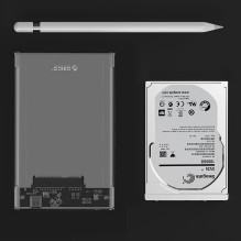 Orico 2139C3 2,5 colio HDD / SSD USB-C 5Gb / s disko įrenginys – skaidrus
