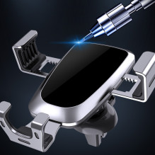 RETURNED ITEM Gravity smartphone car holder, black air vent grille (YC08)