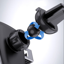 GRĄŽINTA PREKĖ Gravity išmaniojo telefono automobilio laikiklis, juodos ventiliacijos grotelės (YC08)