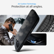„Spigen“ skystas oro dėklas, skirtas „Google Pixel 9A“ – matinė juoda