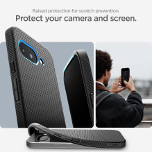 „Spigen“ skystas oro dėklas, skirtas „Google Pixel 9A“ – matinė juoda