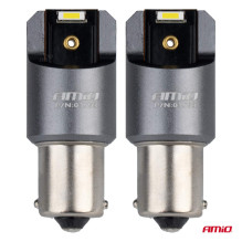 LED lemputės FULL CANBUS PRO BA15S P21W 2x1860SMD baltos 12V 24V AMIO-03593 LED lemputės FULL CANBUS PRO BA15S P21W 2x1860SMD baltos 12V 24V AMIO-03593