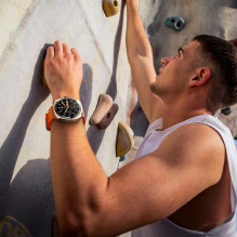 „Joyroom Venture“ serijos JR-FV2 sportinis išmanusis laikrodis su skambučių priėmimo funkcija – oranžinis