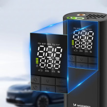 „Wozinsky WPEP-8000“ kompresorius, elektrinis siurblys, 8000 mAh išorinė baterija, žibintuvėlis - juodas