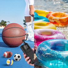 „Wozinsky WPEP-8000“ kompresorius, elektrinis siurblys, 8000 mAh išorinė baterija, žibintuvėlis - juodas