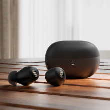 QCY ArcBuds į ausis įdedamos ausinės su ANC IPX5 Bluetooth 5.3 - juodos