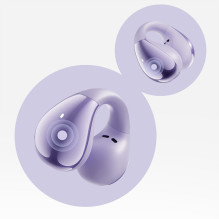 OWS QCY Crossky C30 ausinės su spaustuku, IPX4, „Bluetooth 5.4“ – violetinės