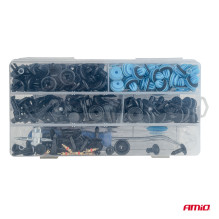 Small set of car clips and pins with tools 148 pcs AMIO-04741