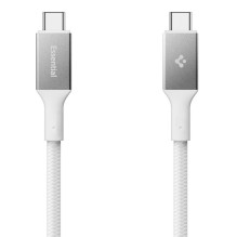 „Spigen Essential EB24015CC“ USB-C / USB-C 240W laidas 150 cm – baltas