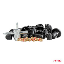 Small set of car clips and pins with tools 83+18 pcs.AMIO-04740