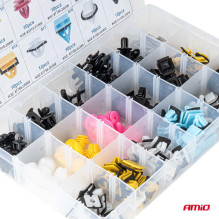 Set of medium car clips and pins 200 pcs AMIO-04739