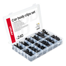 Set of medium car clips and pins 240 pcs AMIO-04737