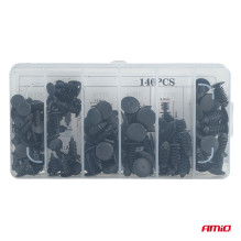 Set of small car clips and pins 146 pcs AMIO-04735