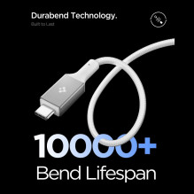 „Spigen Essential EB10015CC“ USB-C / USB-C 100W 150cm laidas – baltas