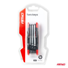 Sulankstomi TORX raktai, 8 vnt. CRV AMIO-04789
