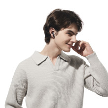 QCY AilyBuds Pro+ į ausis įdedamos ausinės su ANC LDAC IPX5 Bluetooth 5.3 - juodos