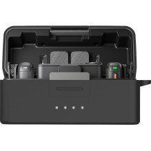 PULUZ Silicone Charging Case Protective Cover for DJI Mic 3 (Black)