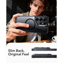 ESR Classic Hybrid MagSafe dėklas, skirtas Samsung Galaxy S26 Ultra – skaidriai juodas