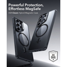 ESR Classic Hybrid MagSafe Case for Samsung Galaxy S26 Ultra - Clear Black