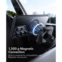 ESR Classic Hybrid MagSafe dėklas, skirtas Samsung Galaxy S26 Ultra – skaidriai juodas