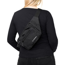 Wozinsky WSB-W1 unisex shoulder bag with adjustable strap, waterproof - black