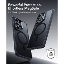 ESR klasikinis hibridinis „MagSafe“ dėklas, skirtas „Samsung Galaxy S26 Ultra“ – juodas