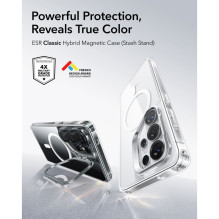 ESR Classic Hybrid Kickstand MagSafe Case for Samsung Galaxy S26 Ultra - Clear