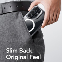 ESR klasikinis hibridinis „MagSafe“ dėklas su atramėle, skirtas „Samsung Galaxy S26 Ultra“ – skaidrus