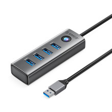 Orico PDD4U-U3 Hub 4x USB-A...