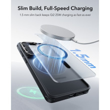 ESR klasikinis hibridinis „MagSafe“ dėklas su atramėle, skirtas „Samsung Galaxy S26 Ultra“ – juodas