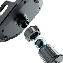 „Dudao F2+“ išmaniojo telefono laikiklis oro išleidimo angai su spaustuku – juodas