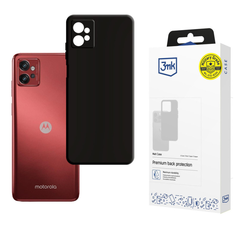 3mk matinis dėklas, skirtas Motorola Moto G32 - juodas