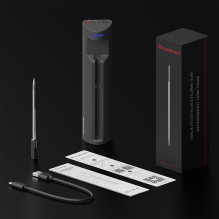 Meatmeet Pro Smart Kitchen Thermometer with Bluetooth App, Grill, Oven, Smoker - Black