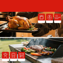 Meatmeet X Pro Kitchen Thermometer with Bluetooth / WiFi App for Grill, Oven, Smoker - Black