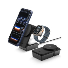 Spigen Essential Qi2.2 25W 3in1 MagSafe Magnetic Wireless Charger - Black