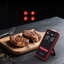 Meatmeet X Pro Kitchen Thermometer with Bluetooth / WiFi App for Grill, Oven, Smoker - Black