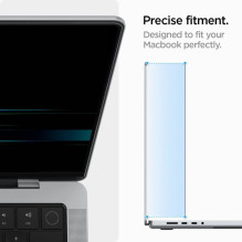 „Spigen SafeView“ privatumo ekrano apsauga, skirta „MacBook Pro 14“ (2021–2025 m.)