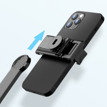 Selfie stick Dudao F18S 4-in-1 foldable tripod with remote control - black