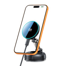 „Tech-Protect V8“ magnetinis „MagSafe“ 25 W automobilinis įkroviklis – juodas