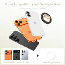 „Tech-Protect MMR700 Lamano MagSafe“ magnetinis telefono laikiklis – juodas ir auksinis