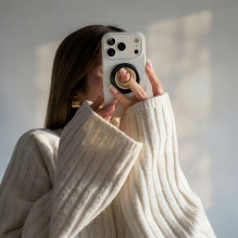 „Tech-Protect MMR700 Lamano MagSafe“ magnetinis telefono laikiklis – juodas ir auksinis