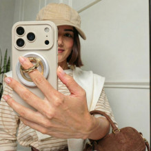 „Tech-Protect MMR700 Lamano MagSafe“ magnetinis telefono laikiklis – pilkos ir auksinės spalvos