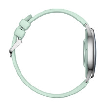 COLMI L28 Smart Watch (Silver-green + green leather strap)