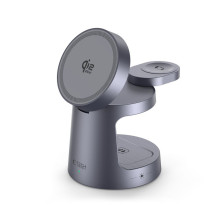 „Tech-Protect QI2.2-25W-A48“ 3in1 magnetinis belaidis įkroviklis – tamsiai mėlynas